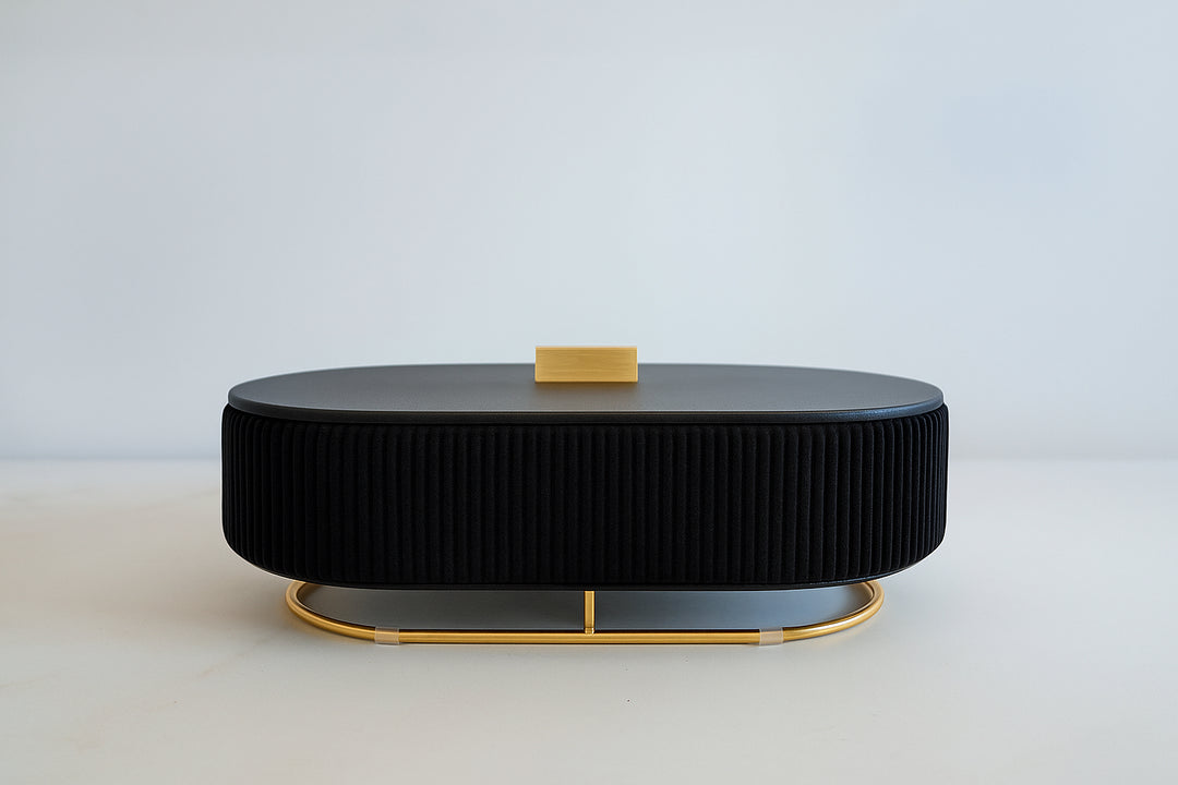 Ava Mirror Jewelry Box - Noir