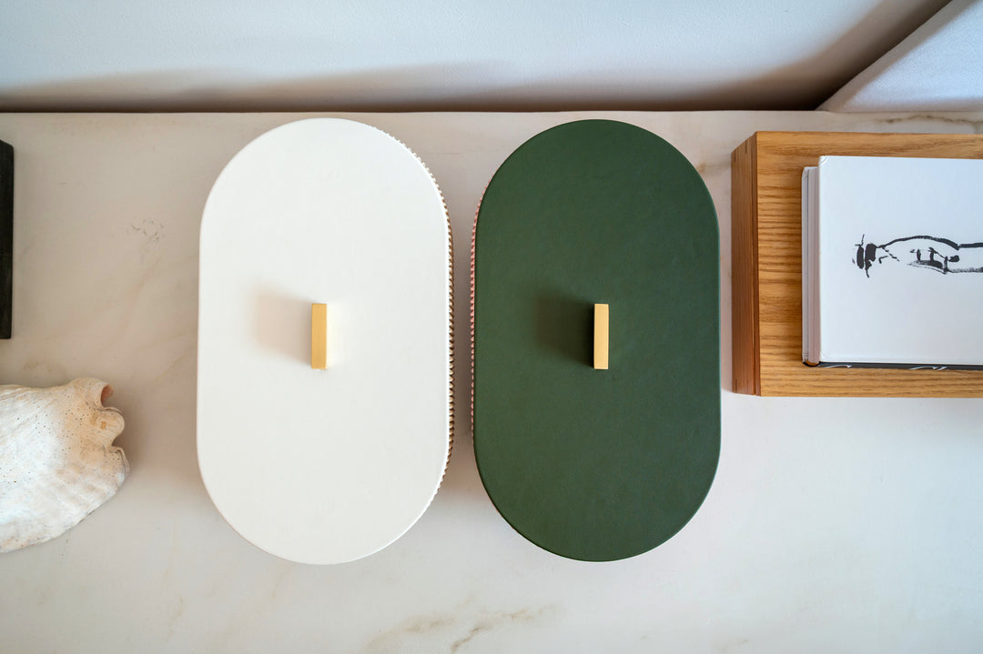 Ava Mirror Jewelry Box - Cream